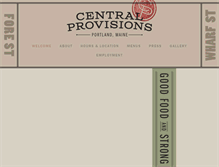 Tablet Screenshot of central-provisions.com